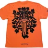 Chrome Hearts Vine Dagger T-shirt orange svart Chrome Hearts Vine Dagger T-shirt orange svart