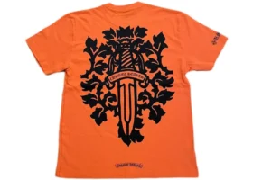 Chrome Hearts Vine Dagger T-shirt orange svart