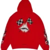 Chrome Hearts X Matty Boy Flames Huvtröja Red Chrome Hearts X Matty Boy Flames Huvtröja Red