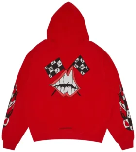 Chrome Hearts X Matty Boy Flames Huvtröja Red