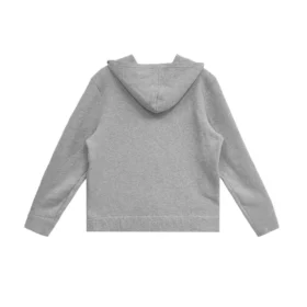 Chrome Hearts zip-up-huvtröja i kashmir med broderi, grå