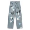 Chrome Style Levi’s Hearts Cyan Jeans Chrome Style Levi’s Hearts Cyan Jeans