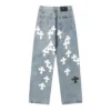 Chrome Style Levi’s Hearts Cyan Jeans Chrome Style Levi’s Hearts Cyan Jeans