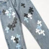 Chrome Style Levi’s Hearts Cyan Jeans Chrome Style Levi’s Hearts Cyan Jeans