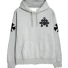 Grå Chrome Hearts-huvtröja