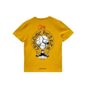 Gul Chrome Hearts-tröja