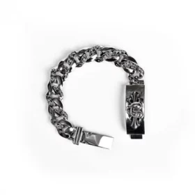 Heart Insignia ID-armband med Fancy Chain-kedja