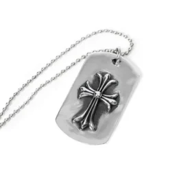 Litet CH Cross Dog Tag med utskärning
