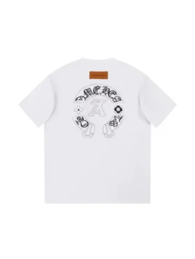 Louis Vuitton X Chrome Hearts T-shirt vit