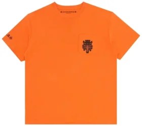 Orange Chrome Hearts-tröja