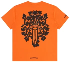 Orange Chrome Hearts-tröja