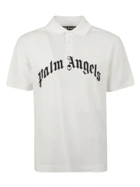 Pikétröja med böjt logo från Collabs X Saint