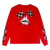 Röd Chrome Hearts långärmad