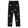 Rhinestone Cross Chrome Hearts-byxor Rhinestone Cross Chrome Hearts-byxor