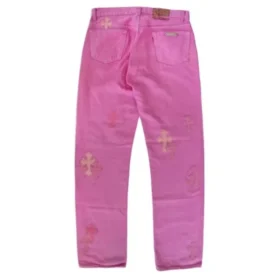 Rosa Chrome Hearts-Jeans