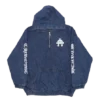 Ruckus Hooded Denim Cross Patch Jacket