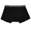 Svarta boxershorts i bomull med svartvit jacquard Svarta boxershorts i bomull med svartvit jacquard