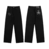 Svarta Chrome Heart-Jeans Svarta Chrome Heart-Jeans