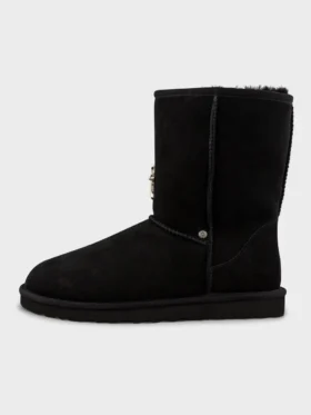Svarta Chrome Heart-uggs Svarta Chrome Heart-uggs