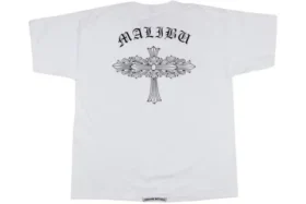 Vit Chrome Heart-skjorta
