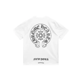 Vit Chrome Hearts-tröja